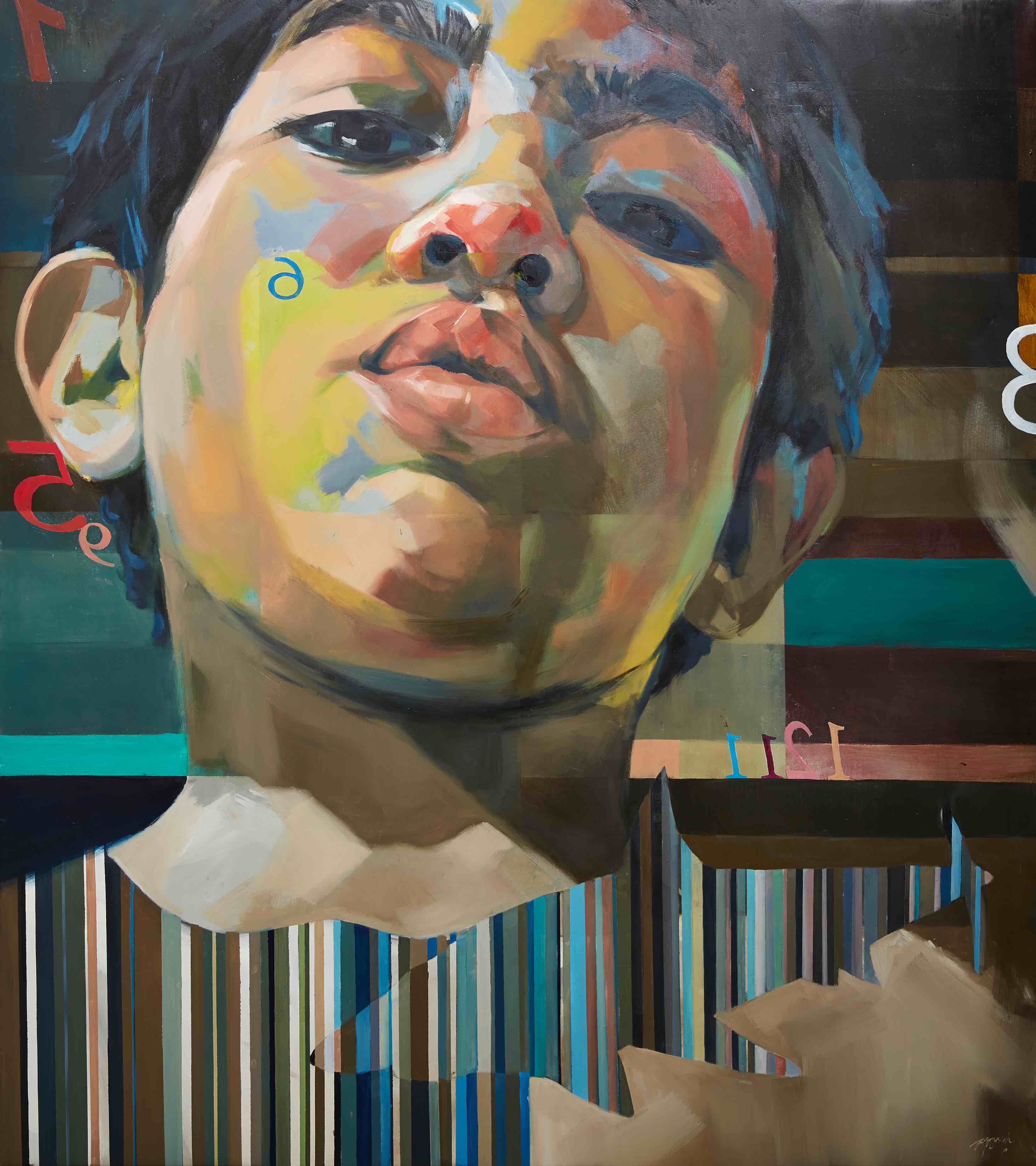  Ali Nurazamal - Shark Song 2, 2012, 136 x 122 cm, Oil on Canvas 