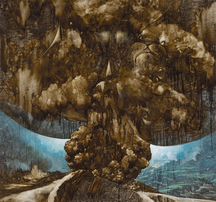  Hamir Soib - The Eruption of Desire, 2009, 157x168cm, Mixed media on canvas 