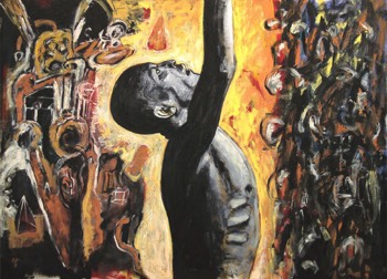  Ahmad Fuad Osman - Waiting for Inspiration, 1996, 112 x 153 cm, Oil on canvas 