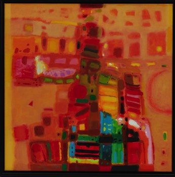  Hashim Hannoon -  Untitled, 2004, 92 x 92 cm, Oil on vanvas 