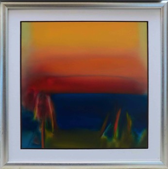  Jolly Koh - Evening Glow I, 2004, 67 x 66 cm, Oil and acrylic on canvas 