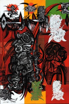  Zulkifli Yusoff - Amok 2 (malay Sketches), 2006, 122 x 184 cm, Oil on canvas 