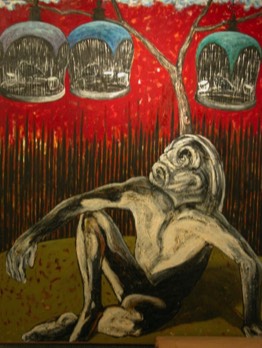  Ahmad Fuad Osman - Longing for Freedom, 1995, 183x151cm, Oil on canvas 